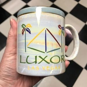 Iridescent Color Coffee Cup LUXOR Casino Las Vegas